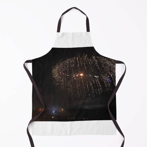 Item preview, Fireworks Burst Over Dark Sky, Long Exposure Celebration Night Display designed and sold by Nmallia.