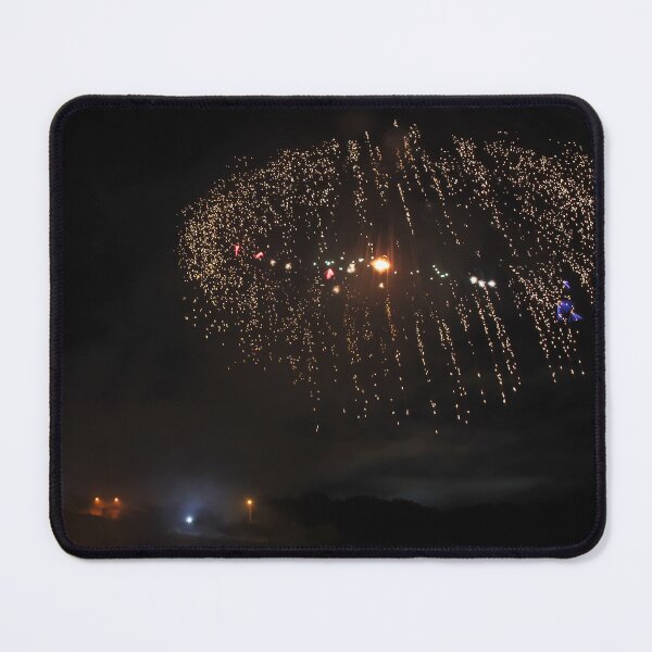 Item preview, Fireworks Burst Over Dark Sky, Long Exposure Celebration Night Display designed and sold by Nmallia.