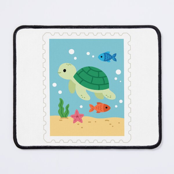 Item preview, Cute Sea Turtle and Fish Under the Ocean Postage Stamp designed and sold by Anne97s.