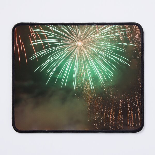 Item preview, Fireworks Burst Over Dark Sky, Long Exposure Celebration Night Display designed and sold by Nmallia.