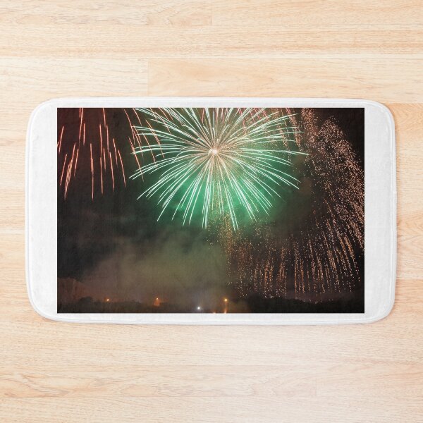 Item preview, Fireworks Burst Over Dark Sky, Long Exposure Celebration Night Display designed and sold by Nmallia.