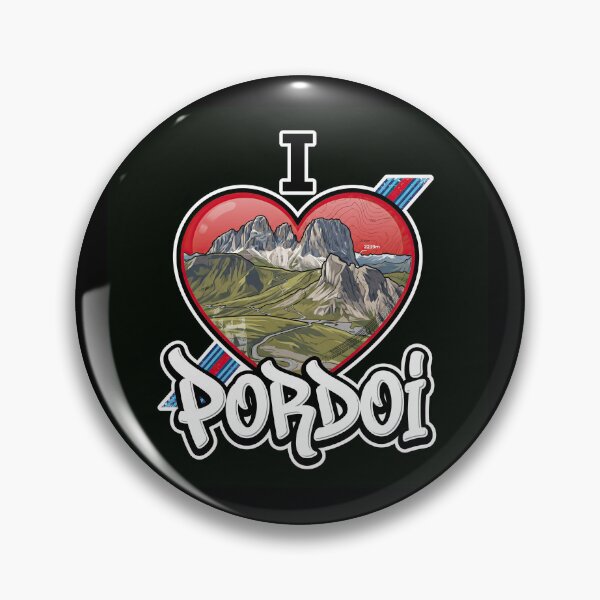Item preview, Pordoi Pass I Love Pordoi Iconic Dolomite Mountain Road Graphic designed and sold by enzoade.
