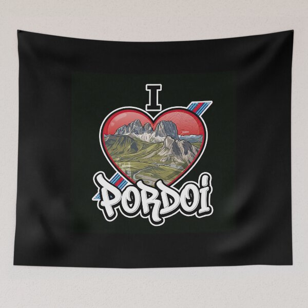 Item preview, Pordoi Pass I Love Pordoi Iconic Dolomite Mountain Road Graphic designed and sold by enzoade.