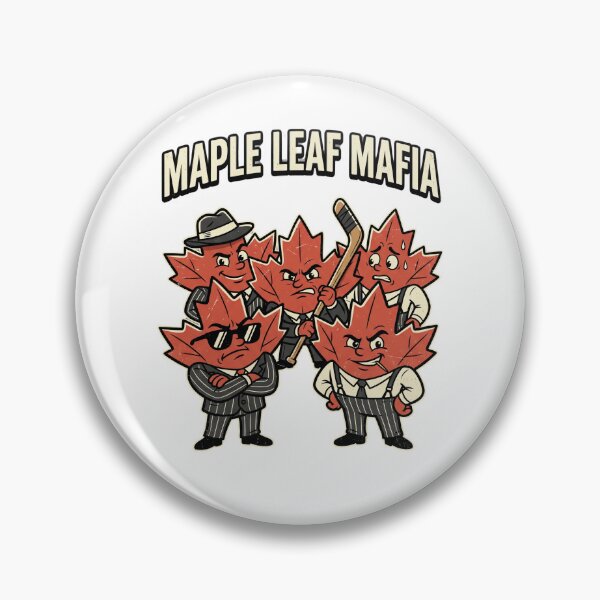Item preview, Maple Leaf Mafia — Funny Canadian Gangster Retro Shirt designed and sold by CerealBoxInk.