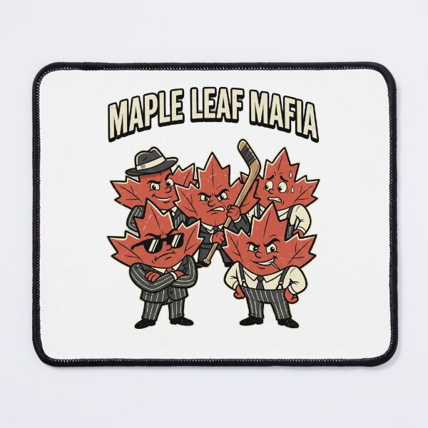 Item preview, Maple Leaf Mafia — Funny Canadian Gangster Retro Shirt designed and sold by CerealBoxInk.