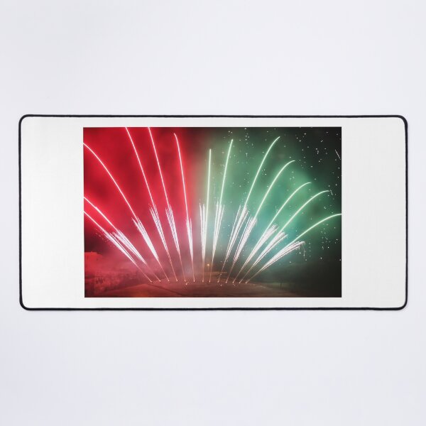 Item preview, Fireworks Burst Over Dark Sky, Long Exposure Celebration Night Display designed and sold by Nmallia.