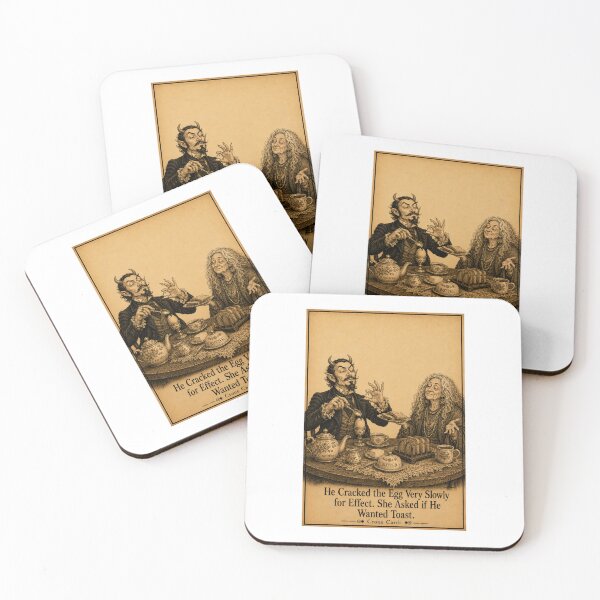 Item preview, Crone Cards — He Cracked the Egg Very Slowly for Effect. She Asked if He Wanted Toast. designed and sold by Kay Mhor Studio.