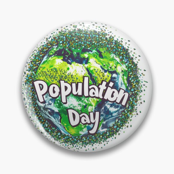 Item preview, World Population Day Awareness Design designed and sold by stickyhubprinting.