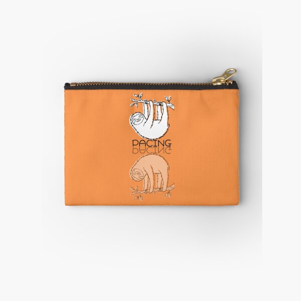 Item preview, Cute Sloth Orange Doodle Reflection PACING designed and sold by TackyTime.