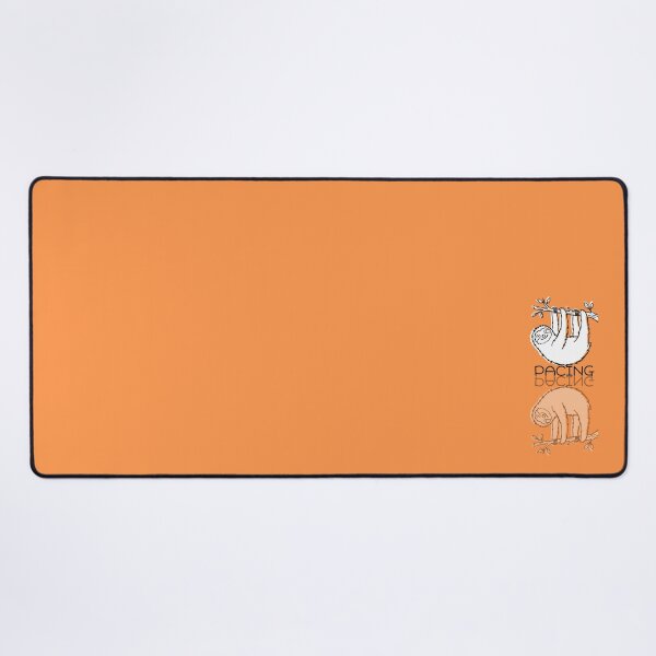 Item preview, Cute Sloth Orange Doodle Reflection PACING designed and sold by TackyTime.