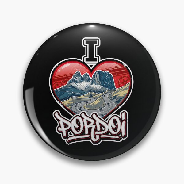Item preview, Pordoi Pass I Love Pordoi Legendary Dolomites Motorcycle Artwork designed and sold by enzoade.