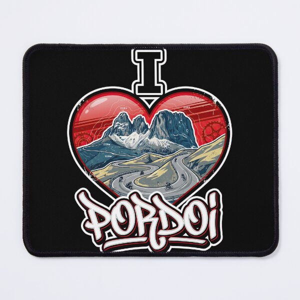 Item preview, Pordoi Pass I Love Pordoi Legendary Dolomites Motorcycle Artwork designed and sold by enzoade.