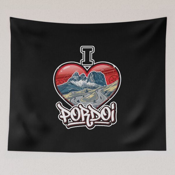 Item preview, Pordoi Pass I Love Pordoi Legendary Dolomites Motorcycle Artwork designed and sold by enzoade.