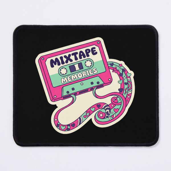 Item preview, Mixtape Memories Neon Retro Cassette designed and sold by Sketchlegacy.