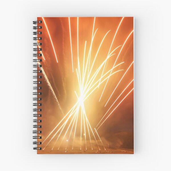 Item preview, Fireworks Burst Over Dark Sky, Long Exposure Celebration Night Display designed and sold by Nmallia.