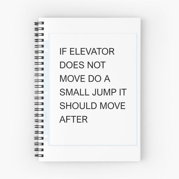 Item preview, If Elevator Does Not Move Do A Small Jump Warning Sign designed and sold by nbcryptid.