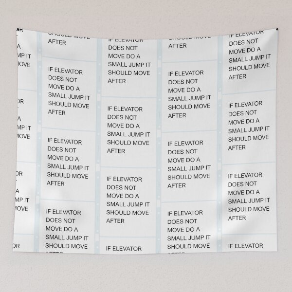 Item preview, If Elevator Does Not Move Do A Small Jump Warning Sign designed and sold by nbcryptid.
