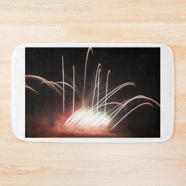 Item preview, Fireworks Burst Over Dark Sky, Long Exposure Celebration Night Display designed and sold by Nmallia.