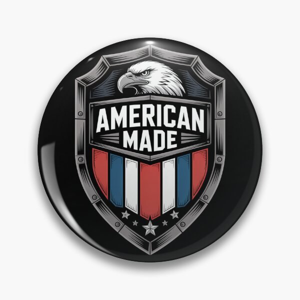 Item preview, American Made 3D Steel Patriot Eagle Shield Badge designed and sold by OldGloryForge.