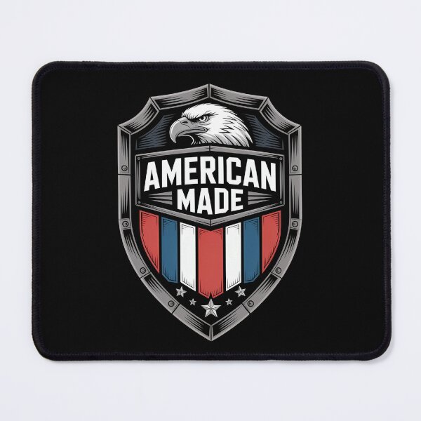 Item preview, American Made 3D Steel Patriot Eagle Shield Badge designed and sold by OldGloryForge.