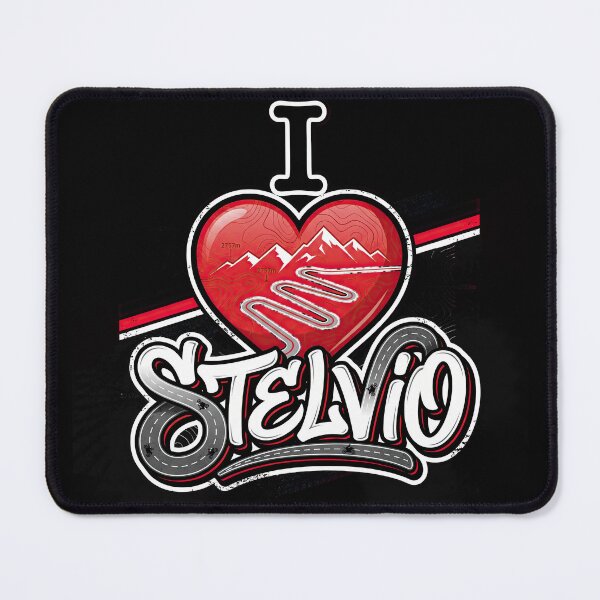 Item preview, Stelvio Pass I Love Stelvio Italian Alps Rider Road Artwork designed and sold by enzoade.