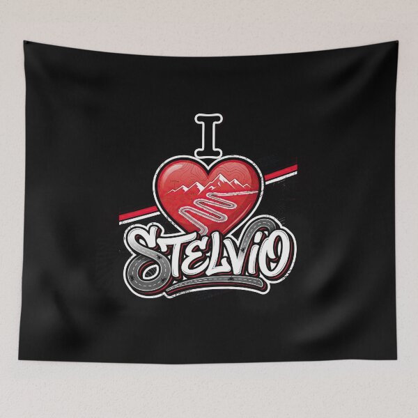 Item preview, Stelvio Pass I Love Stelvio Italian Alps Rider Road Artwork designed and sold by enzoade.