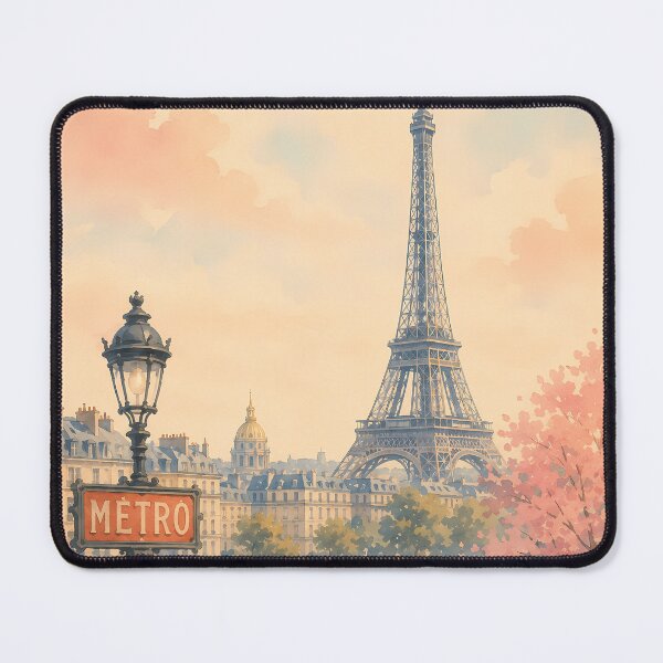 Item preview, Paris France Travel Poster Vintage Eiffel Tower Wall Art Watercolor Paris Print French City Decor designed and sold by Art-Selling.