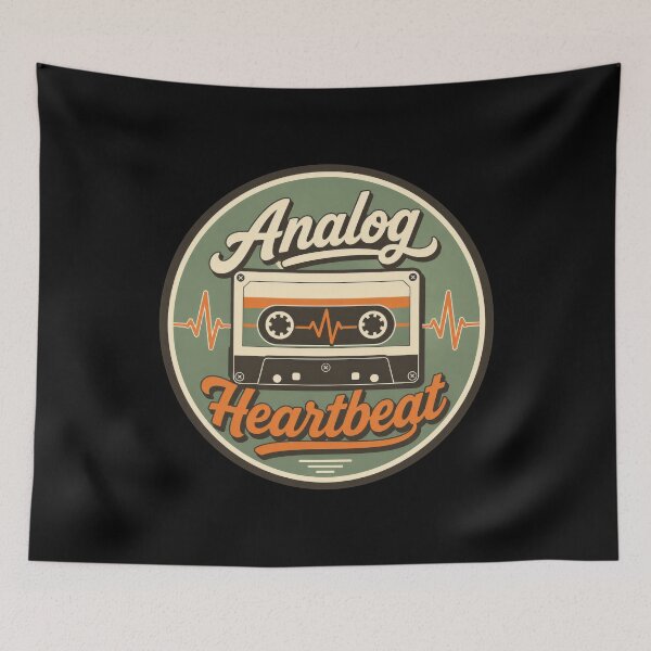 Item preview, Analog Heartbeat Retro Cassette Music designed and sold by Sketchlegacy.