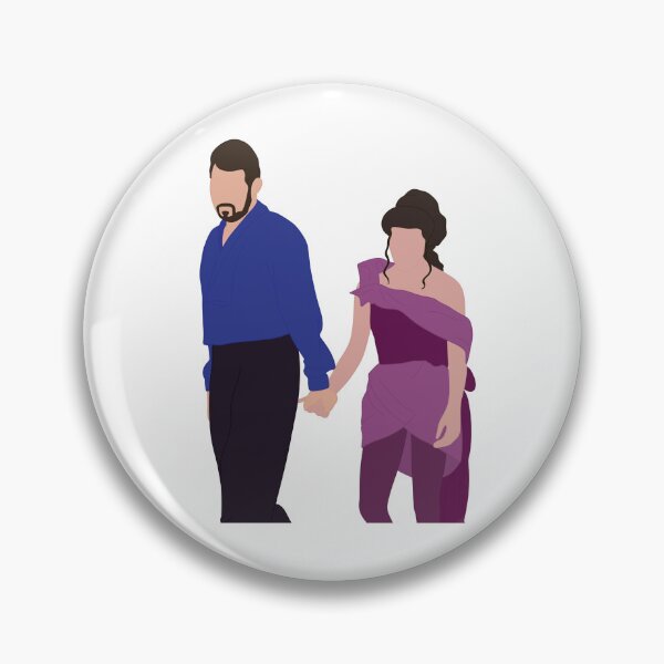 Item preview, Will Riker and Deanna Troi Faceless Art designed and sold by RoseDesigns05.