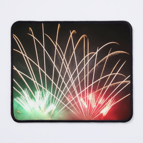Item preview, Fireworks Burst Over Dark Sky, Long Exposure Celebration Night Display designed and sold by Nmallia.
