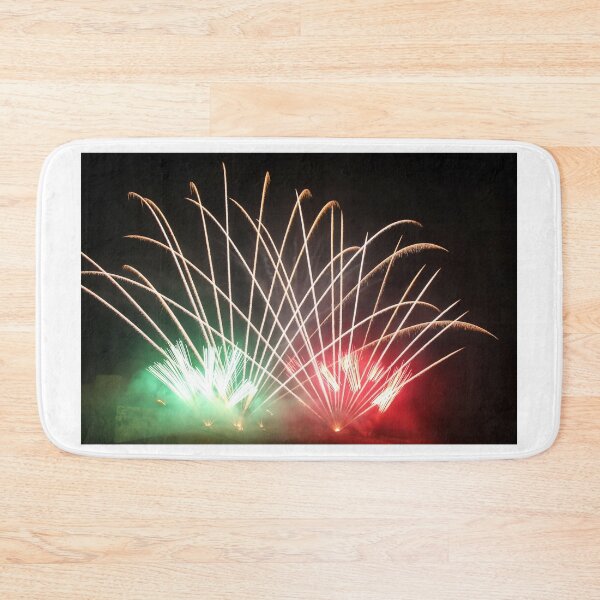 Item preview, Fireworks Burst Over Dark Sky, Long Exposure Celebration Night Display designed and sold by Nmallia.