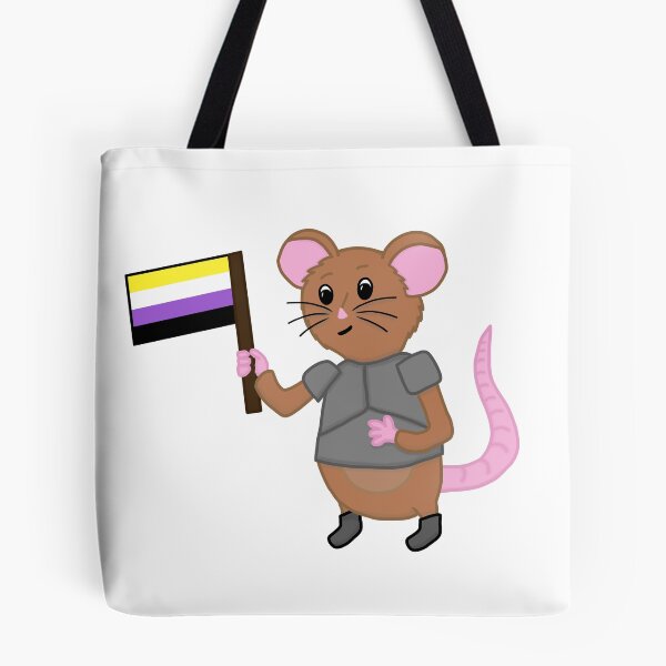 Item preview, Sir Wombleton With Non-Binary Pride Flag designed and sold by ChloeCosDesigns.