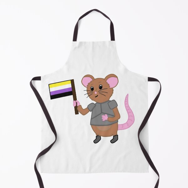 Item preview, Sir Wombleton With Non-Binary Pride Flag designed and sold by ChloeCosDesigns.