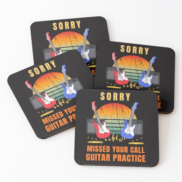 Item preview, Sorry Missed Your Call Guitar Practice Funny Guitarist Design designed and sold by Joyful-Pixel.