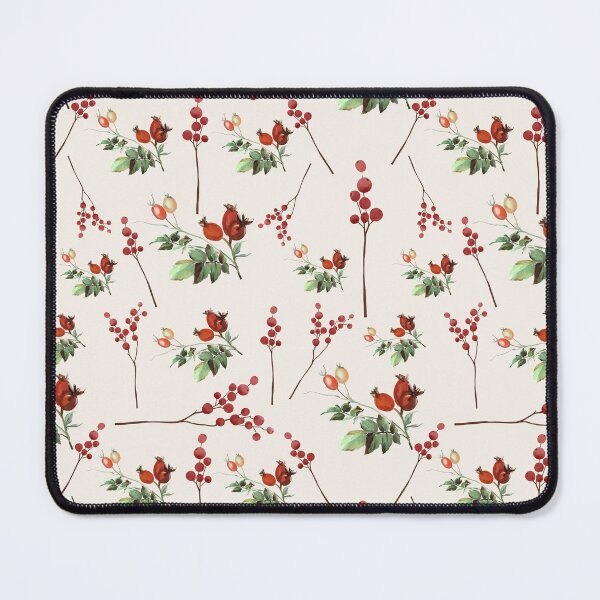 Item preview, Watercolor Wild Berry Pattern | Red Cream Cottagecore Seamless Botanical designed and sold by Dino-Lune.