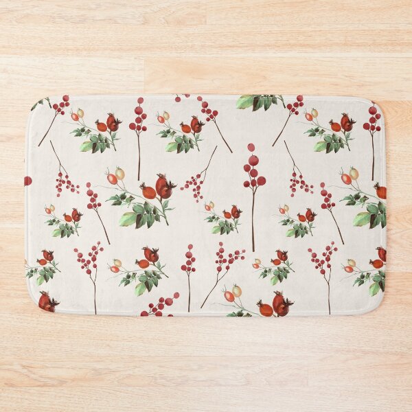 Item preview, Watercolor Wild Berry Pattern | Red Cream Cottagecore Seamless Botanical designed and sold by Dino-Lune.