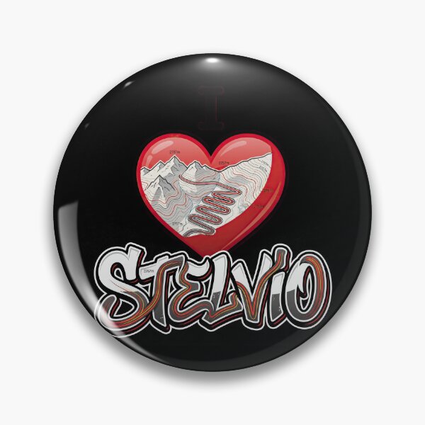 Item preview, Stelvio Pass I Love Stelvio Alpine Curves Rider Lifestyle Artwork designed and sold by enzoade.