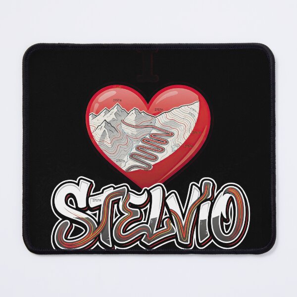 Item preview, Stelvio Pass I Love Stelvio Alpine Curves Rider Lifestyle Artwork designed and sold by enzoade.
