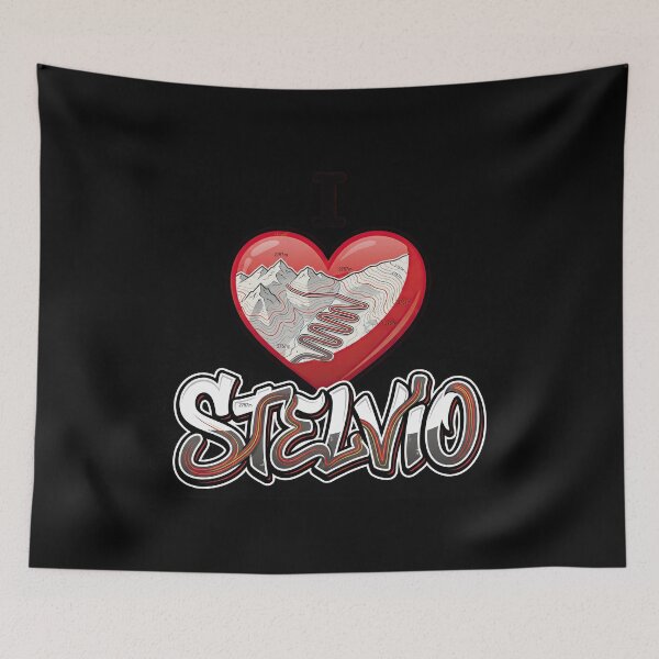 Item preview, Stelvio Pass I Love Stelvio Alpine Curves Rider Lifestyle Artwork designed and sold by enzoade.