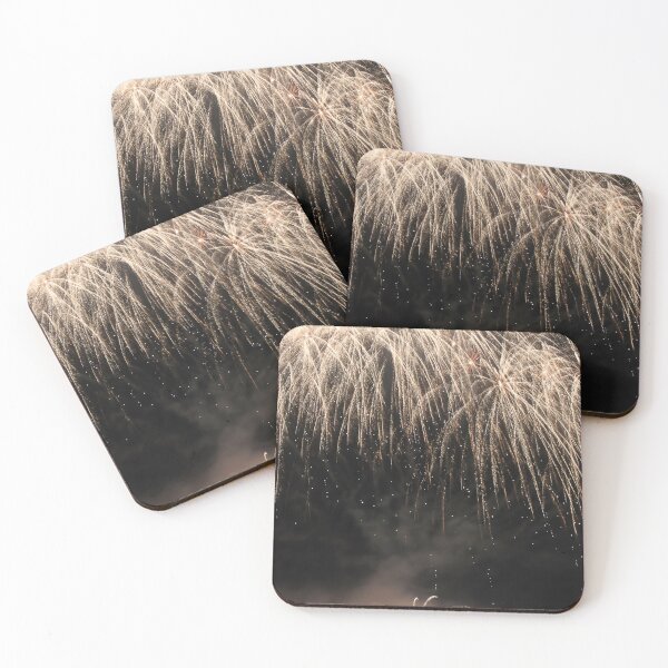 Item preview, Fireworks Burst Over Dark Sky, Long Exposure Celebration Night Display designed and sold by Nmallia.