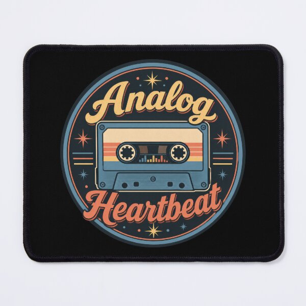 Item preview, Analog Heartbeat Neon Retro Cassette Badge designed and sold by Sketchlegacy.