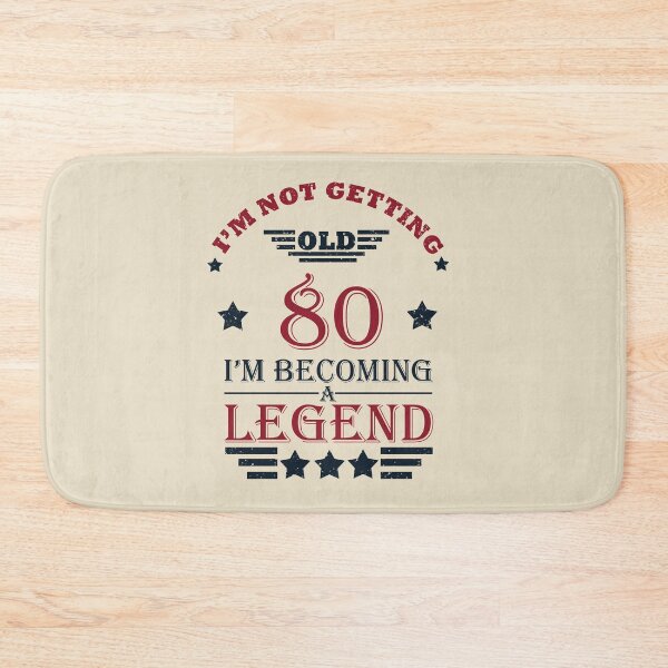Item preview, I'm Not Getting Old I'm Becoming A Legend - Vintage 80 years old - 80th Birthday Party Gift designed and sold by Alexaltay.