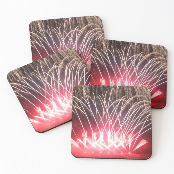 Item preview, Fireworks Burst Over Dark Sky, Long Exposure Celebration Night Display designed and sold by Nmallia.