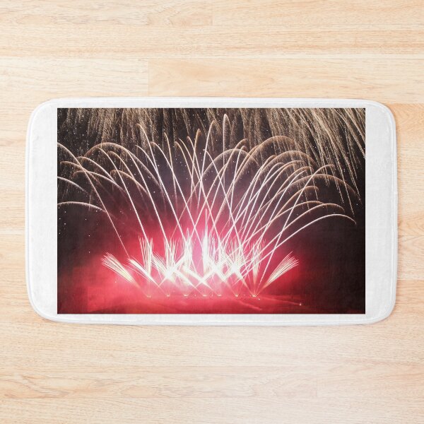 Item preview, Fireworks Burst Over Dark Sky, Long Exposure Celebration Night Display designed and sold by Nmallia.