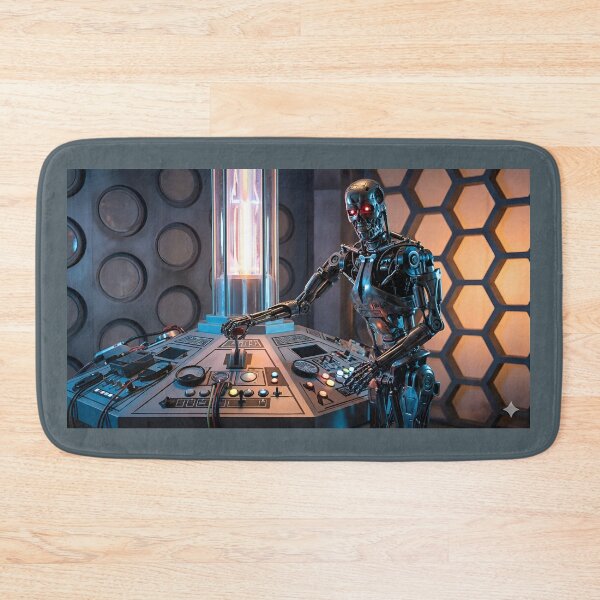 Item preview, Terminator in the TARDIS  designed and sold by WiseBow.