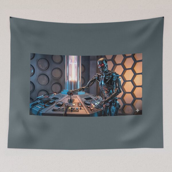 Item preview, Terminator in the TARDIS  designed and sold by WiseBow.