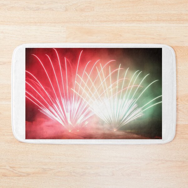 Item preview, Fireworks Burst Over Dark Sky, Long Exposure Celebration Night Display designed and sold by Nmallia.