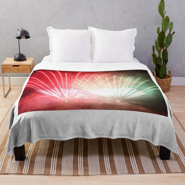 Item preview, Fireworks Burst Over Dark Sky, Long Exposure Celebration Night Display designed and sold by Nmallia.