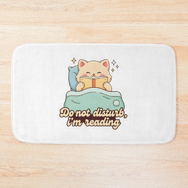 Item preview, Do Not Disturb I'm Reading - Cute Kawaii Cat Sticker designed and sold by tommysworks.