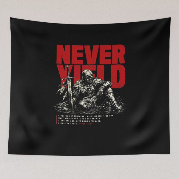 Item preview, Never Yield Knight designed and sold by OrangeD-esign.